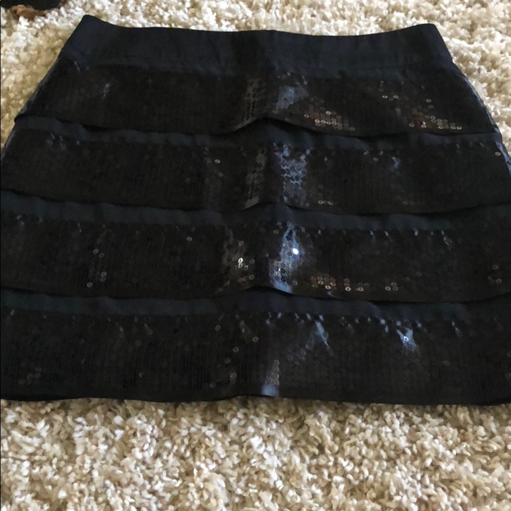 Black Sequence Skirt!